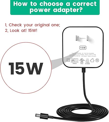 Miniatura 2 de Adaptador de cable de alimentación de 15 W para Echo Pop, Dot 5 generación, Dot 4, 3 generación, edición infantil, altavoces inteligentes de TV