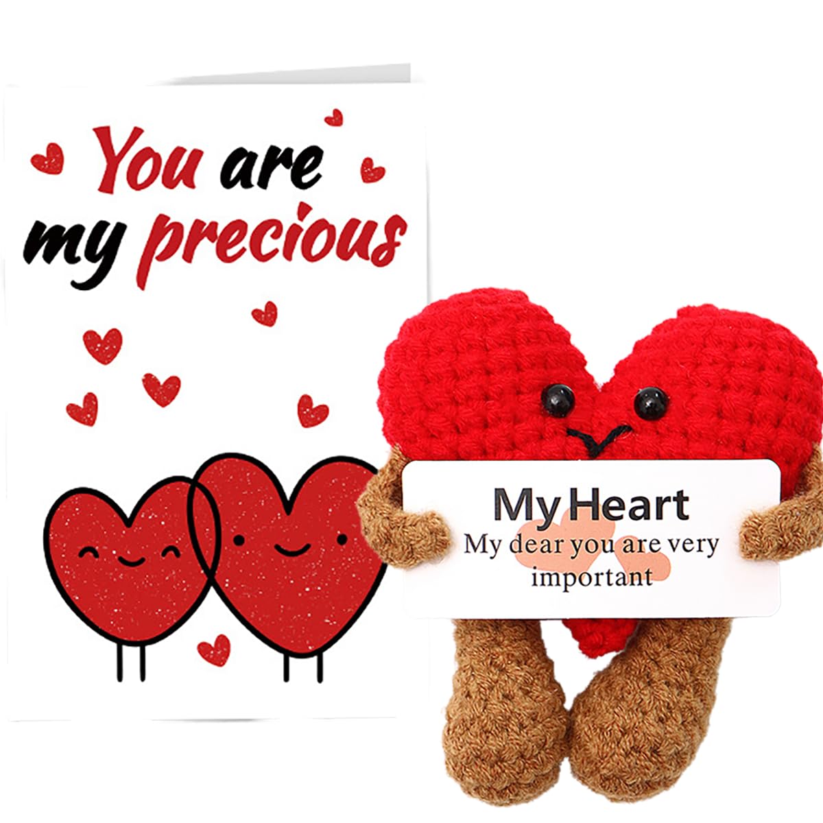 Posoto Pocket Hug Heart, I Love You Cute Stuff Heart Doll,Emotional Support and Good Luck Cheer Up Gift for Friends Women Men — image 1