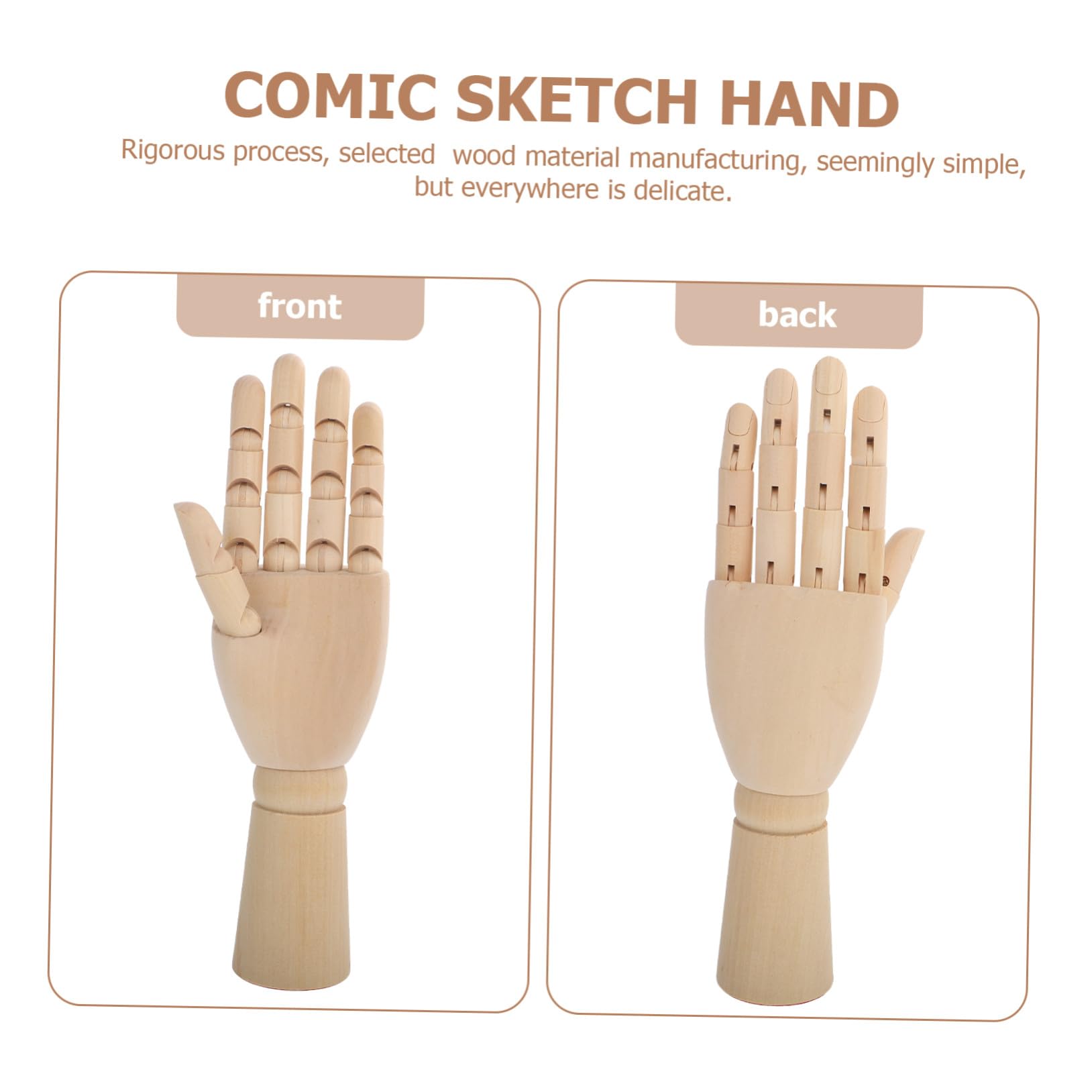 Holzhandmodell für Zeichnen und Skizzieren, Beweglich, Beige