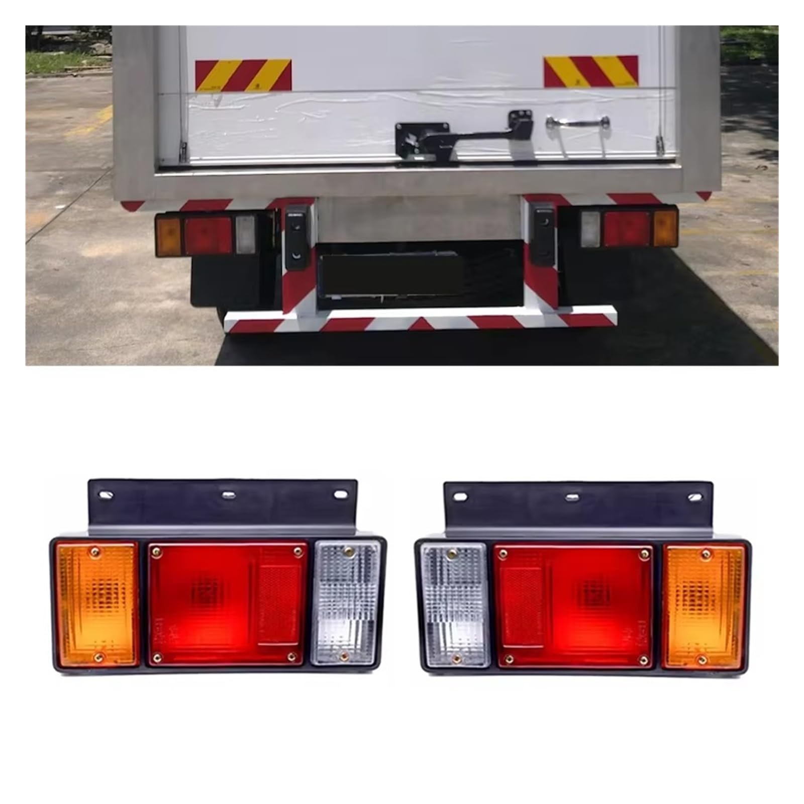 Luci posteriori Paraurti Posteriore Fanale Posteriore Stop Luce Freno Riscaldamento Lampada Di Segnalazione Per Isuzu Per NPR ELF NKR NHR NLR Camion 1987-2022 Fanale Posteriore Sinistro(Left)