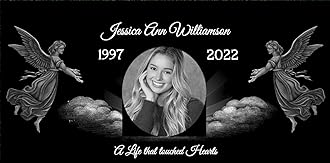 $199 Laser Engraved LegacyHeadstone for Graves, 16x8x1.25 inches, Flat Gravestone