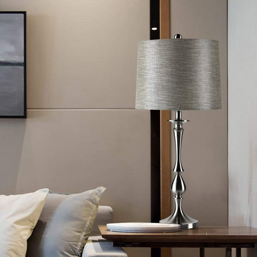 Lampe de table chic lampe de chevet en tissu salon E27 rétro A+ - 8