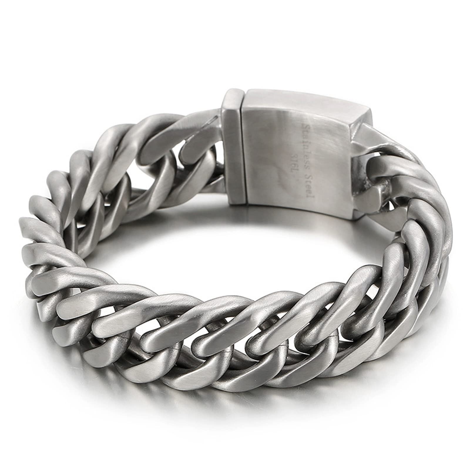 Pulseras, Cadena Cubana Caenda Pulseras Plata Regalo para el Día de San Valentín Cumpleaños Aniversario Boda