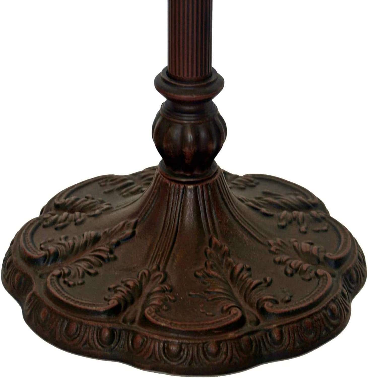 Tiffany Floor Lights 14" Wide Stained Glass Home Decor Light Rose Design Lamp Shade Iron Base Floor Lamp for Living Room Bedroom Kitchen Office Table Dresser Bar Bookcase Nightstand 72" High