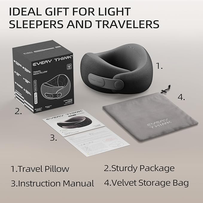 Almohada de Viaje Ajustable con Espuma Viscoelástica miniatura 6