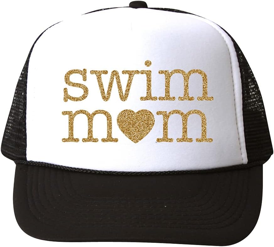 FitCrush Lifestyle Swim Mom Glitter Trucker Hat