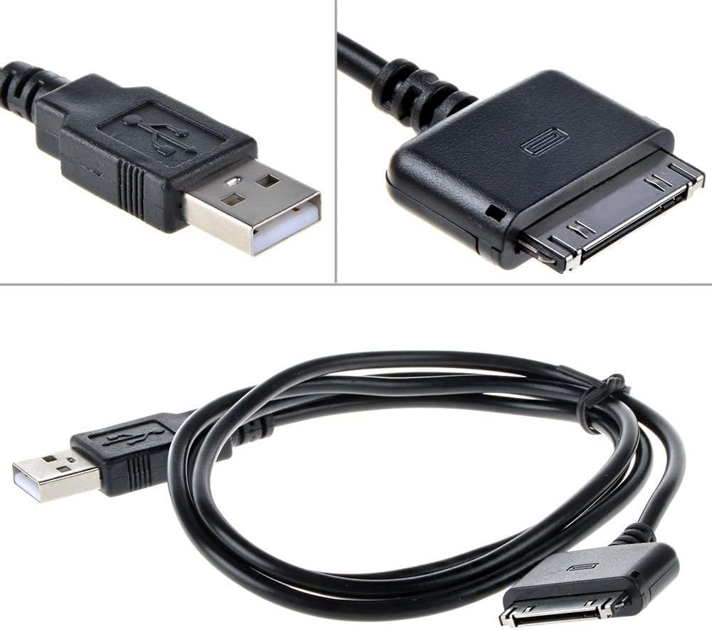 EPtechUSB Cable Cord for NOOK HD 7 in BNTV400 8GB Data Sync Charger Black Ship from USA