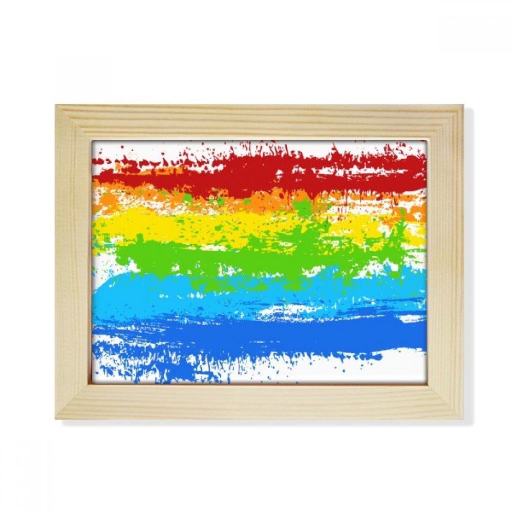 Marco de fotos arcoíris LGBT de madera ideal como regalo original de cumpleaños