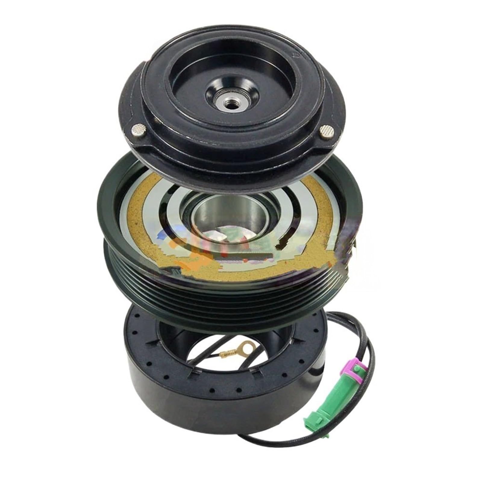 Dgoingpi One Color Ac Compressor Fit For A4 B5 A6 C5 A8 4D V6 V8 Fit For Passat B5 2.8 8D0260805b 8D0260805j Air Conditioning Compressor Clutch Ac Bypass Pulley