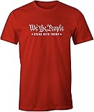 Ink Trendz We The People Stand with Trump 47 President U.S. Constitution GOP Cotton Men's T-Shirt 3X-Large Red