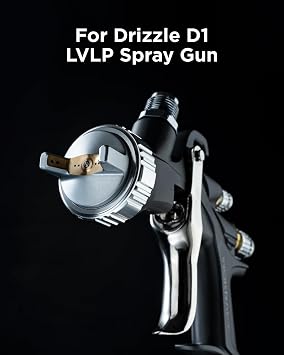 InoKraft Nozzle Set, 1.3mm Needle, Fluid Nozzle and Air Cap Set for Drizzle D1 LVLP Spray Gun, Precise, Durable