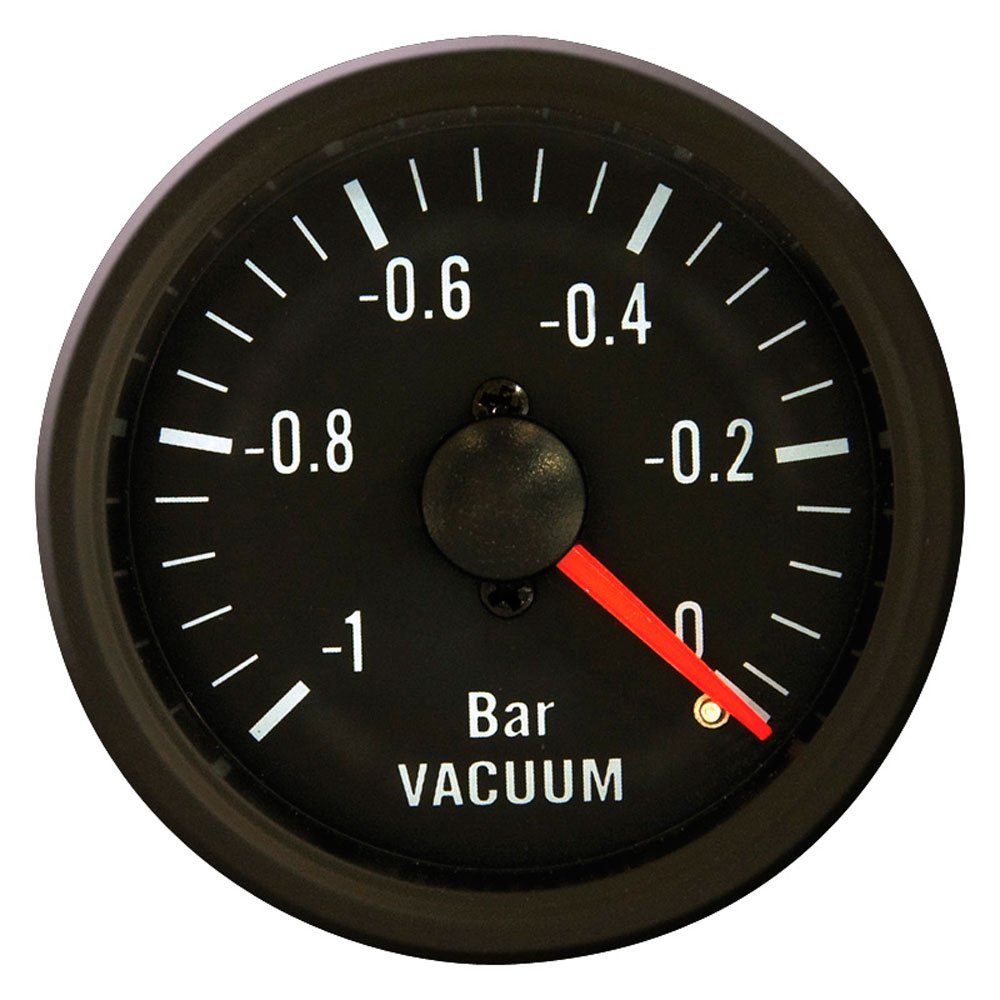 AUTOSTYLE Performance Instrument Black Classic Vacuum 1>0,2 52mm