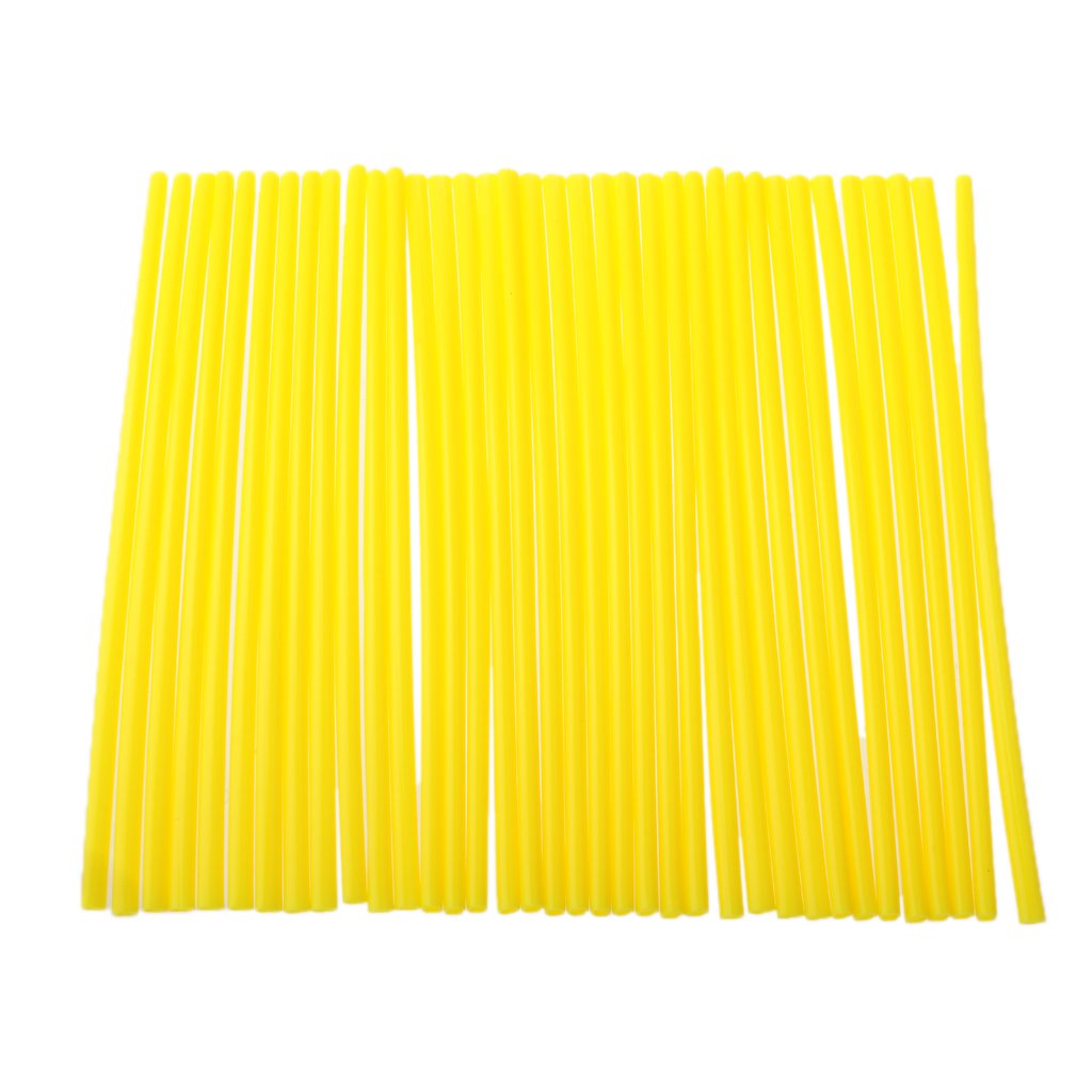 Oshhni 36 Pezzi Avvolgimenti per Raggi di 17cm, Giallo