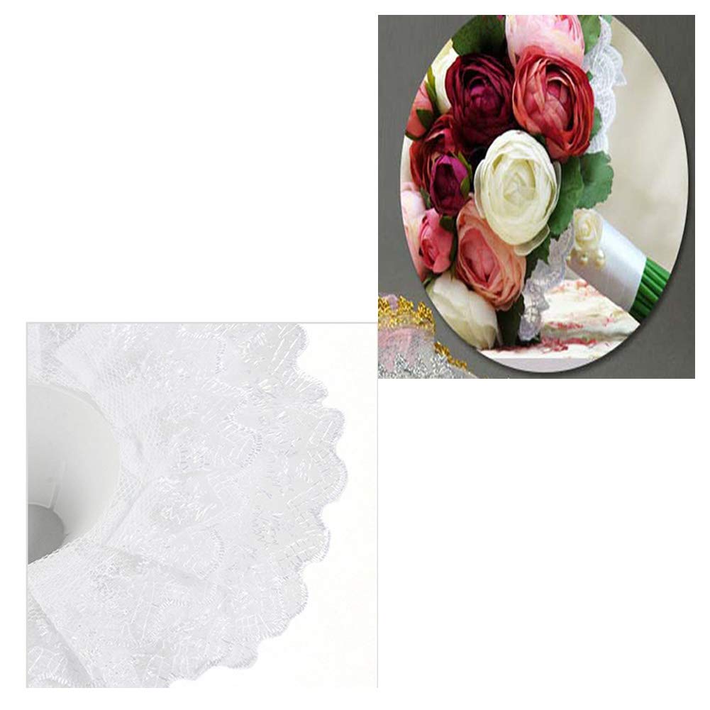 Amazon｜10個 レースブーケカラー レースカラー ブーケホルダー
