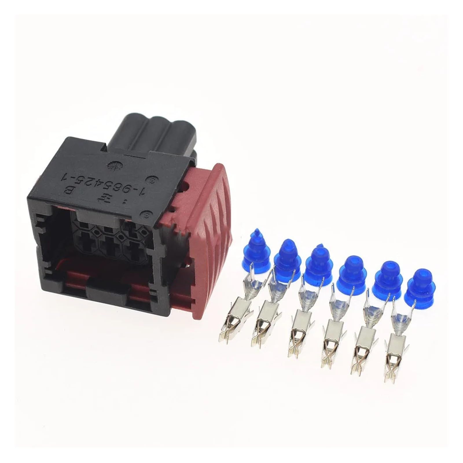 1-20 juegos de terminales de cableado automotriz de 6 pines y 3,5 mm con conector sellado 1-962349-1 1-965426-1 1-965425-1 1-1-963212-1(Female set,20Sets)