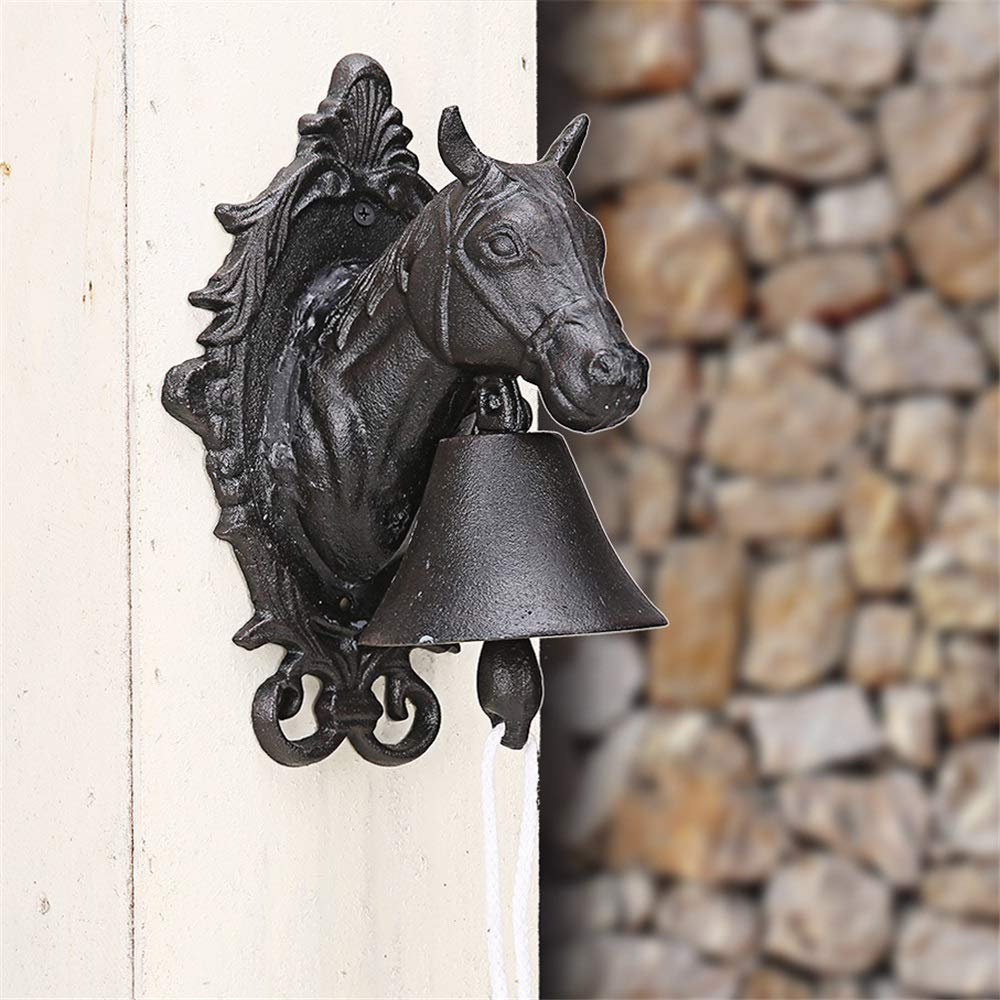 馬　ウェルカムベル Amazon.co.jp: ウェルカムサインドアベル レトロようこそ馬の頭