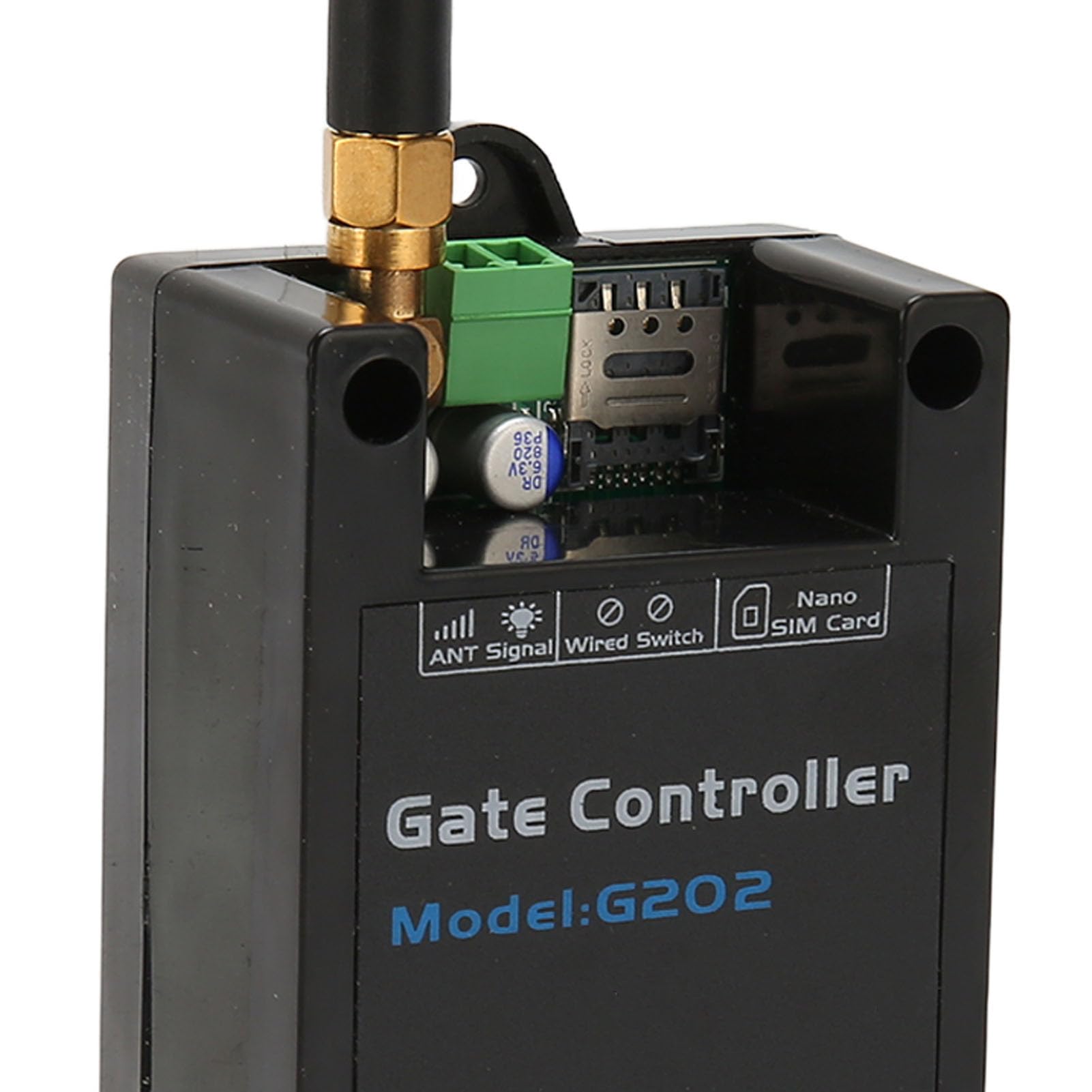 Apricancello G202 GSM g202 gate controller Installazione Semplice Chiamata Gratuita Pratico Apricancello ABS 4G Comando SMS per Ascensore per Magazzino Mecanismos cierrapuertas
