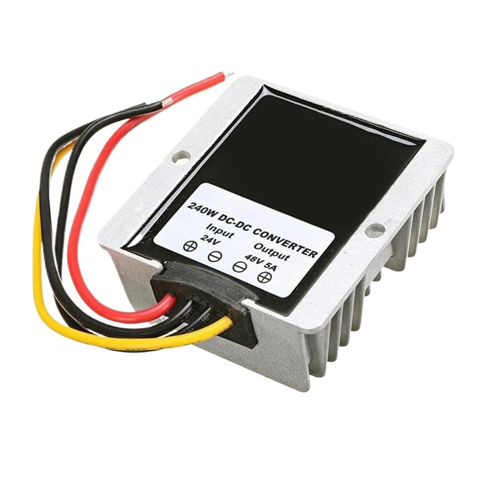 EKFBQBGW 24V to 48V 3A 5A 10A 15A DC DC Converter Step-up Power Voltage Regulator 24 Volt to 48 Volt Booster for Cars Solar(24V-48V 10A)