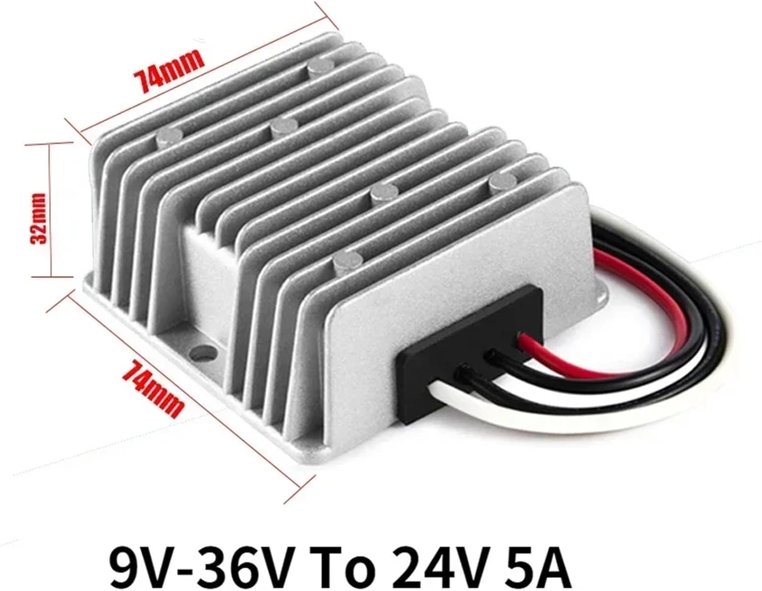 1 Pcs DC DC Voltage Regulator 24 Volt Voltage Stabilizer 12V 24V to 24V 1A to 30A Step Up Down Converter Boost Buck 9V-36V(9-36V to 24V 5A)