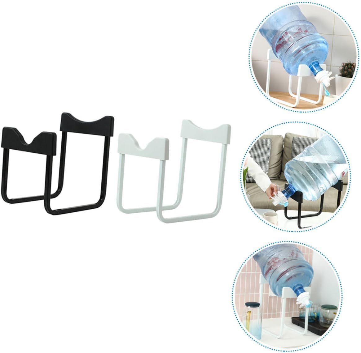 2pcs Water Jugs Holder Stand Sturdy Carbon Steel Water Jug Racks for Home Outdoor Construction Picnic