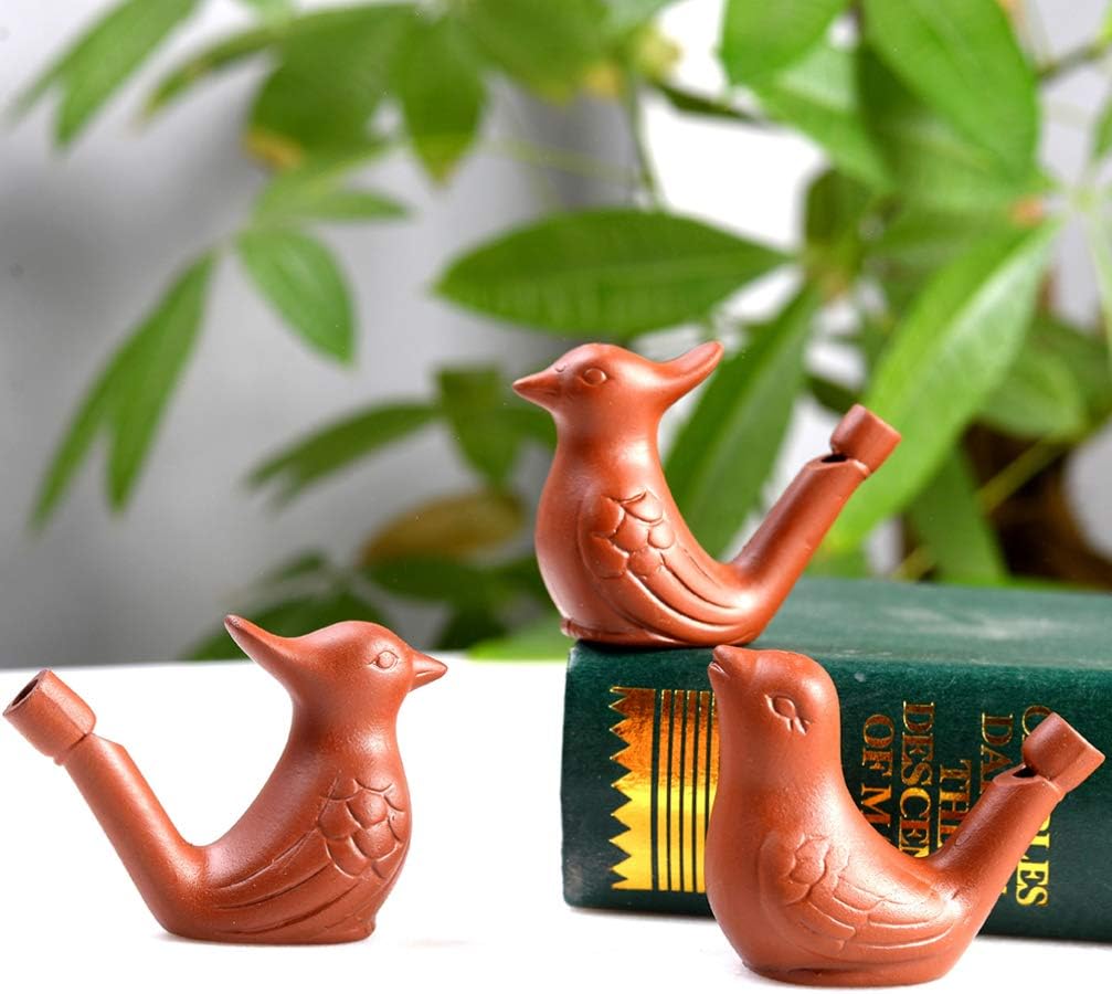 NUOBESTY 2pcs Bird Water Warbler Whistles Bird Call Toy Noisemaker Toys Kids Birthday Party Favors Gifts : Toys & Games