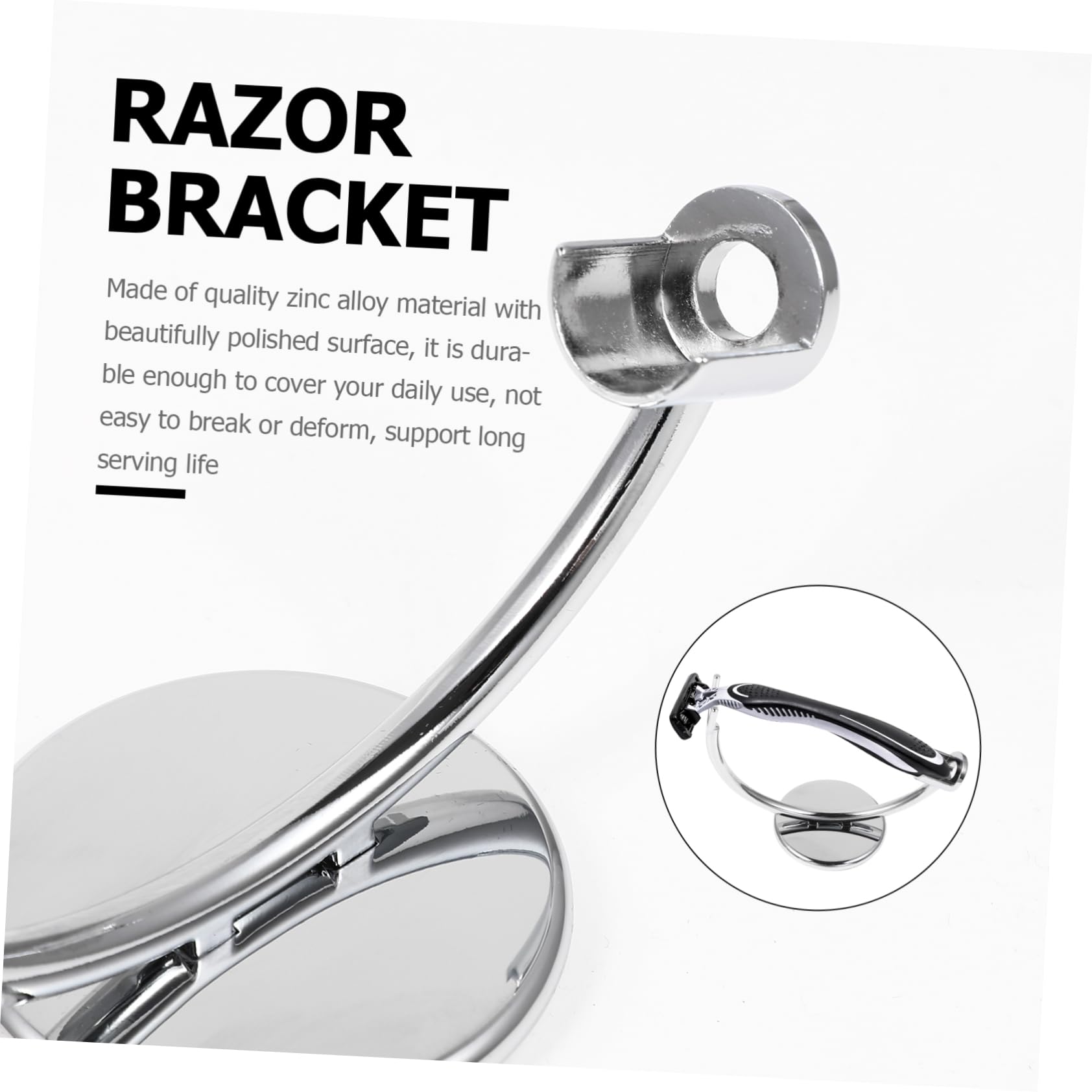 3pezzi Supporto Per Rasoio Da Barba Inossidabile Con Base Antiscivolo Organizer Per Rasoi Da Uomo Per Bagno Ordinato e Pulito