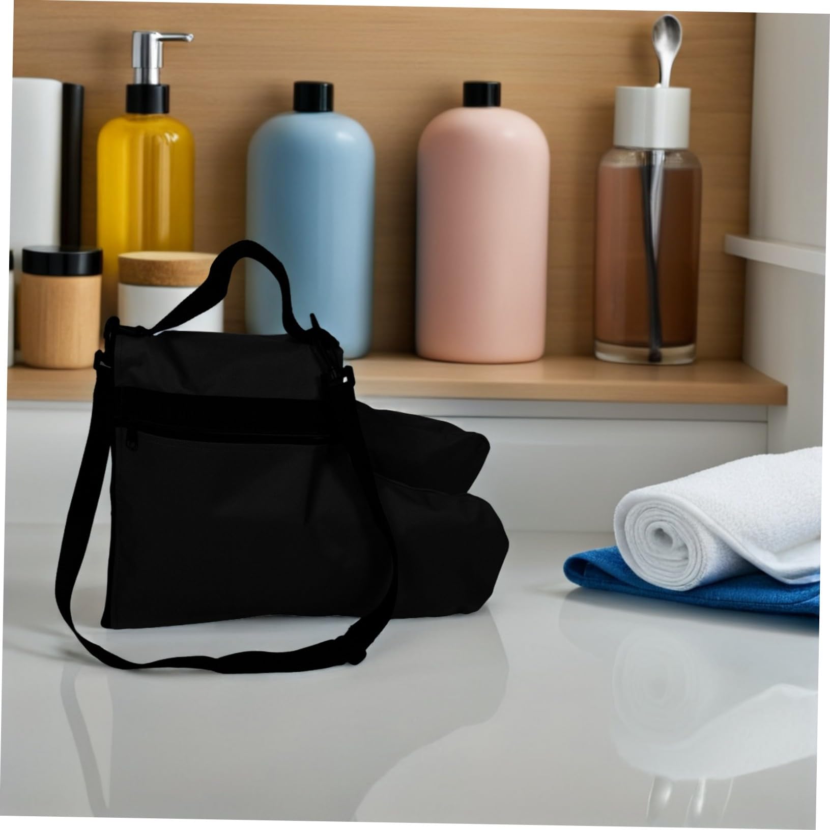 per Roller Skate con Tracolla Regolabile Materiale ad Alta Densità Rinforzato Antisfregamento e Portatile per Rotelle e Ghiaccio Organizer per Accessori Sportivi Outdoor