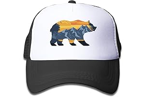 Adorable Trucker Hat for Boys: Bear Mountain Youth Adjustable Mesh Hats