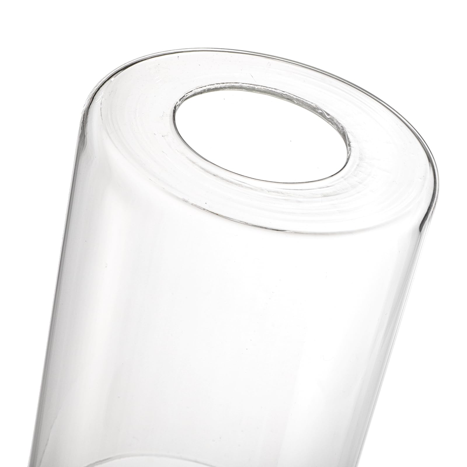 Paquete de 6 pantallas de repuesto de vidrio transparente, 5.7 pulgadas de altura – 3.5 pulgadas de diámetro – 1.7 pulgadas de diámetro, accesorio de pantalla de lámpara cilíndrica transparente 4