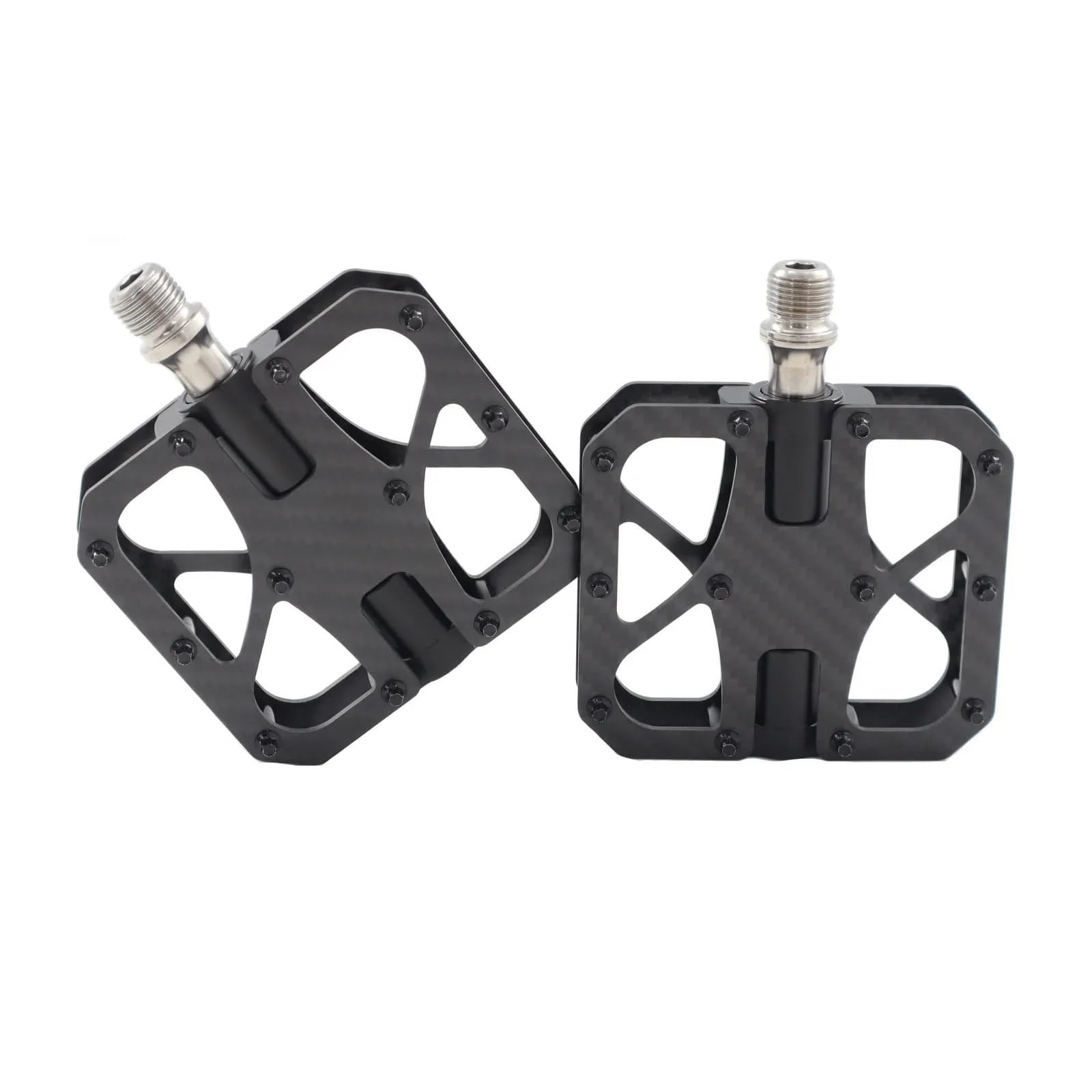 Fahrradpedale Fahrradpedale Carbon Fiber Pedallager Ultraleicht MTB Anti-Rutsch Schnellspanner 14mm Universalgewinde MTB Pedale