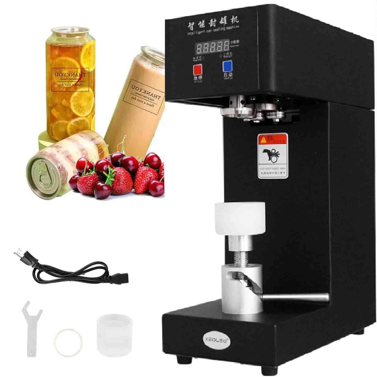 AYCDL Commercial Can Sealer Machine with LED Display, Fast Sealing for Aluminum Cans and Bottles in Cafes and Shops,B