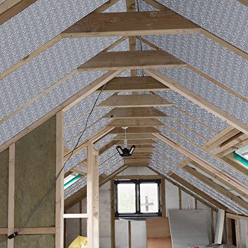 Gerrii 16 Pcs Garage Door Insulation Kit Double Bubble Insulation Panels Reflective Film Aluminum Radiant Barrier Thermal Shield with Adhesive Tape for Garage Greenhouse Attics Walls (24 x 54 Inch) by Gerrii - Image 6