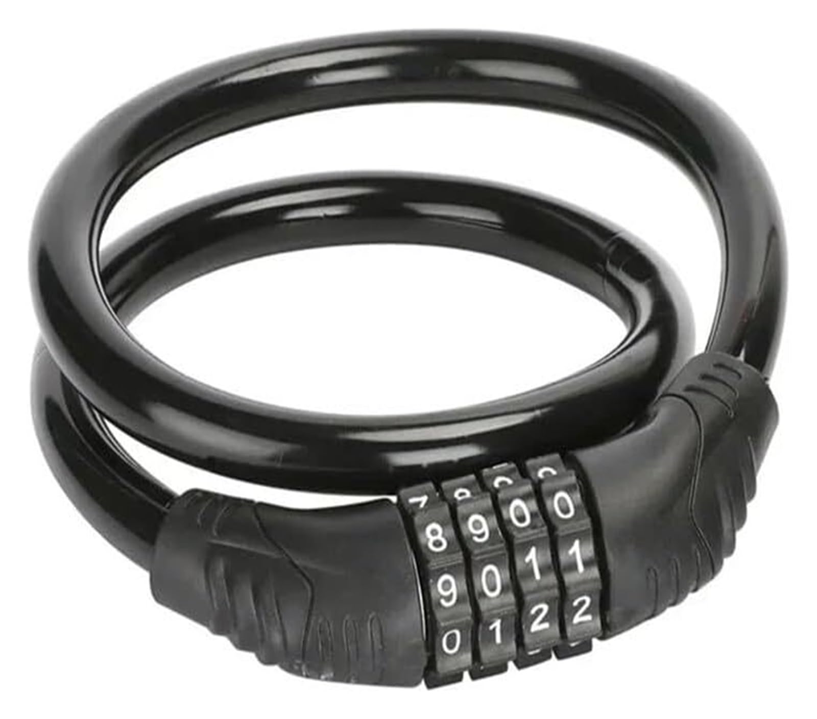 Giveduno M Black Bicycle Lock, Portable Security 4 Digit Code Mountain Bike Lock Bicycle Multicolor