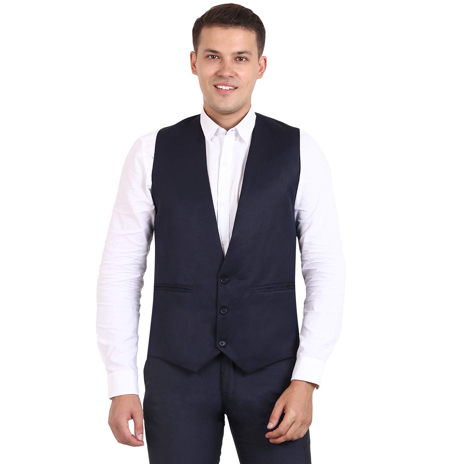 veera paridhaan Men's Cotton Black Waistcoat(VP007089)-picture-16