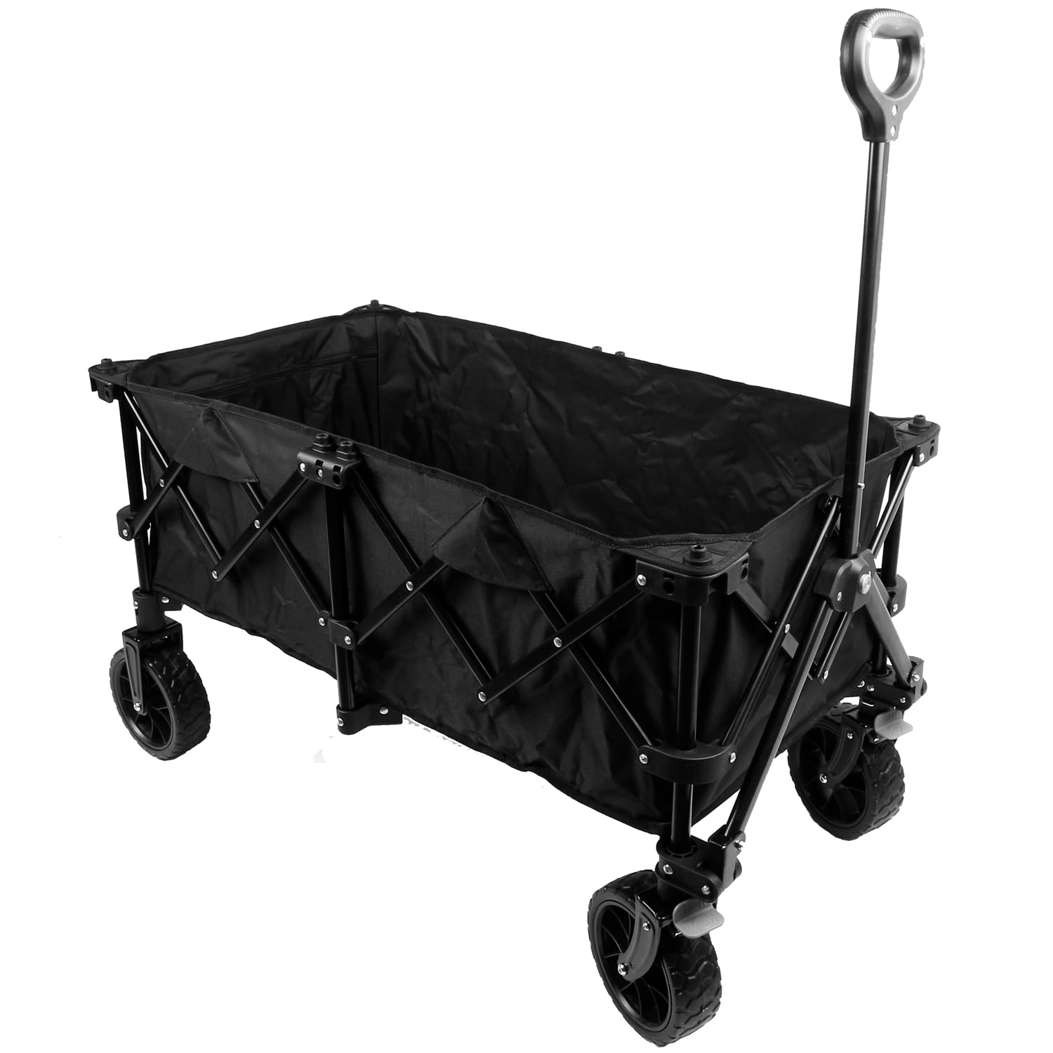 Mach1 Chariot à Bras Pliable Noir Chariot de Transport Peu encombrant Chariot à Bras très Grande capacité de Charge 120 kg