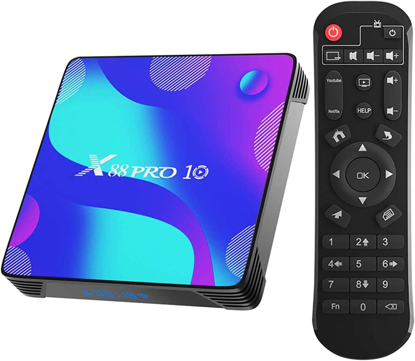 Android TV Box 11.0,4GB RAM 32GB ROM RK3318 Quad-Core 3D 4K Smart Box,Support 2.4G/5.8G Dual WiFi,BT 4.1,100M Ethernet LAN X10 Streaming Video Box