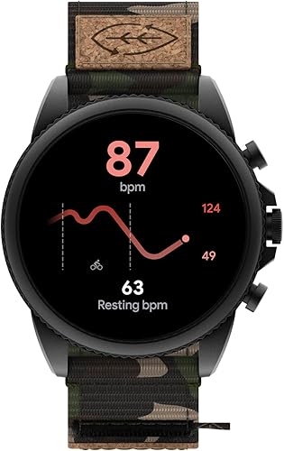 Miniatura 8 de Fossil Reloj inteligente con pantalla táctil Gen 6 de 1.732 in para hombre con Alexa integrado, rastreador de actividad, rastreador de sueño