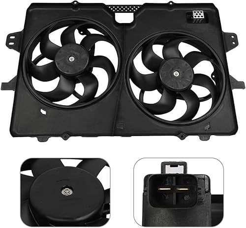 Miniatura 3 de Ventilador de refrigeración eléctrico automotriz 2009-2011 para Mariner 2.5L AZHZ 621-395 lado del pasajero/LH RH Universal Slim Fan Push Pull Motor