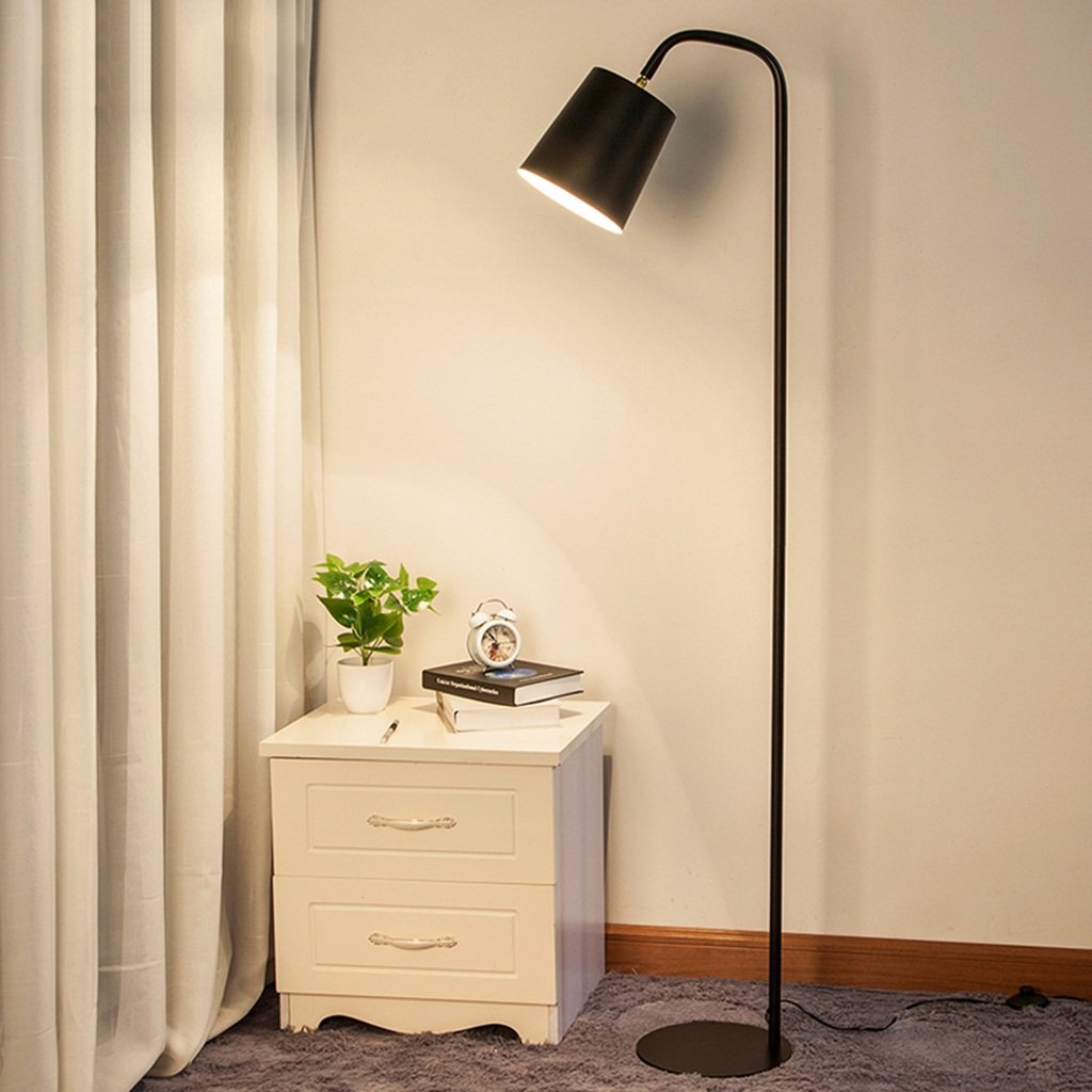 Lampe de sol jaune avec télécommande pour chambre et salon