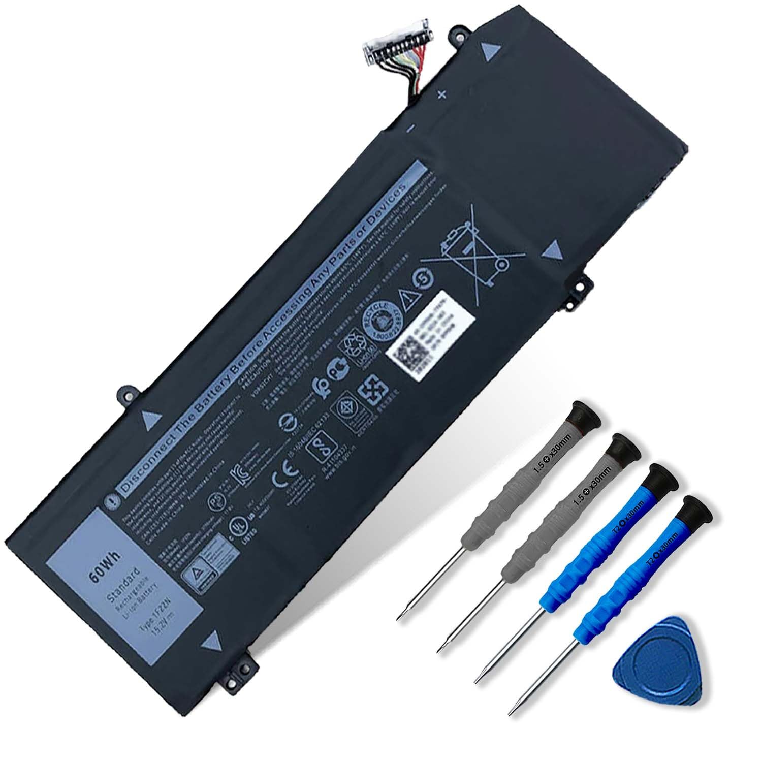 Batteria Per Notebook Dell Alienware E G Series - 60Wh, 15.2V, Compatibile Con 1F22N, P79F, P82F, P37E, G5 5590, G7 7590