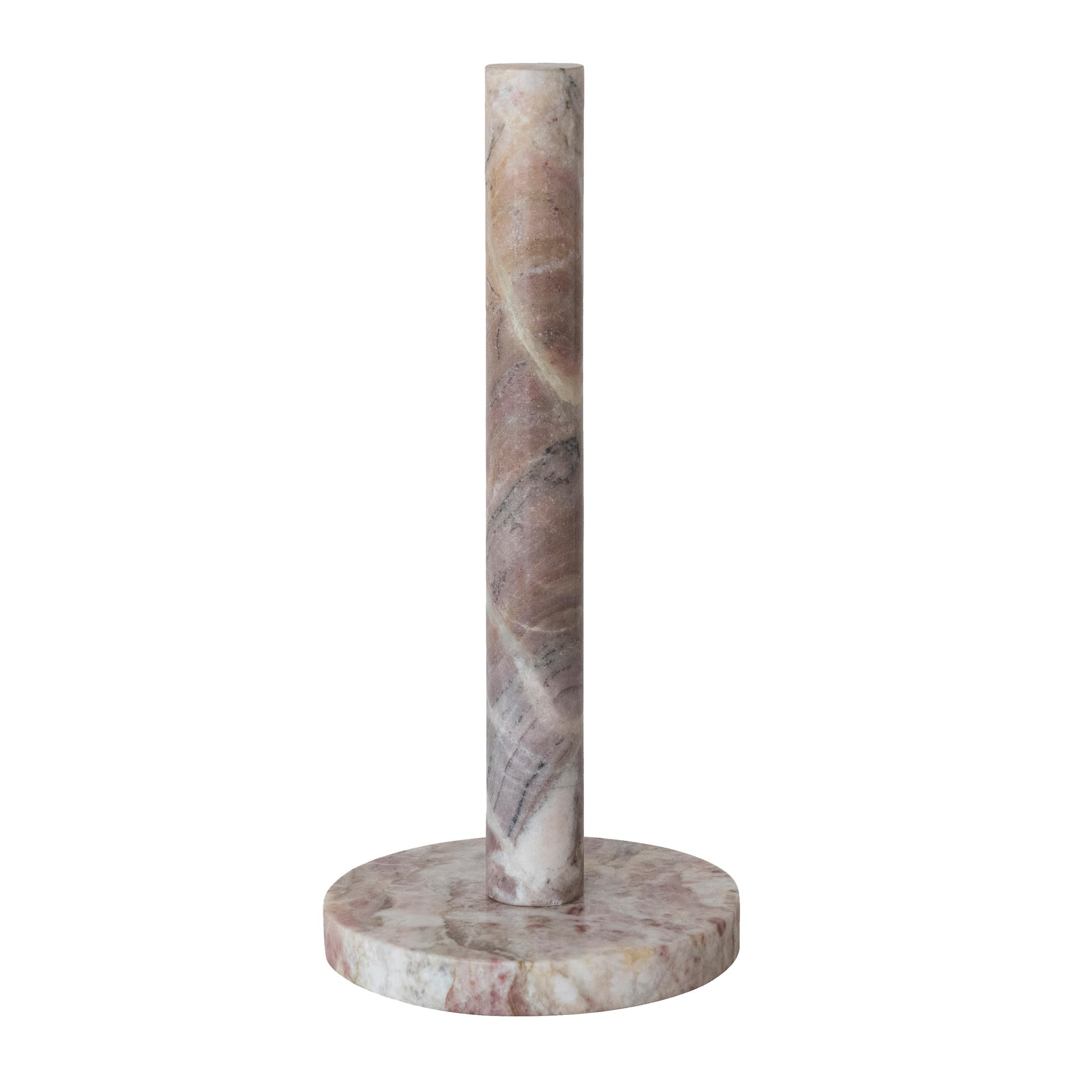 Bloomingville Marble Paper Towel Holder, Pink