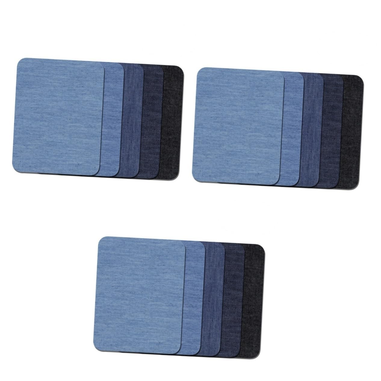 NUOBESTY 60stücke Bügelflicken Für Jeans Iron Denim Patches Farben Für Reparatur Von Knien Und Ellbogen Einfach Zu Verwenden Für Kleidung Und -projekte