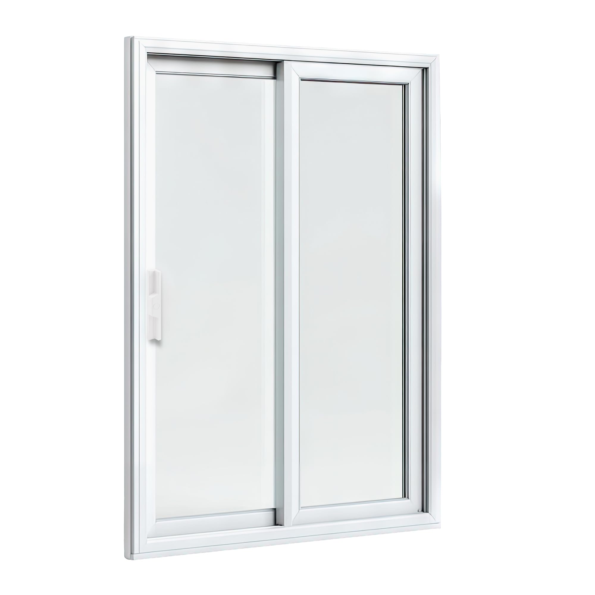 White Diecast Sliding Door Pull - Easy Installation -3