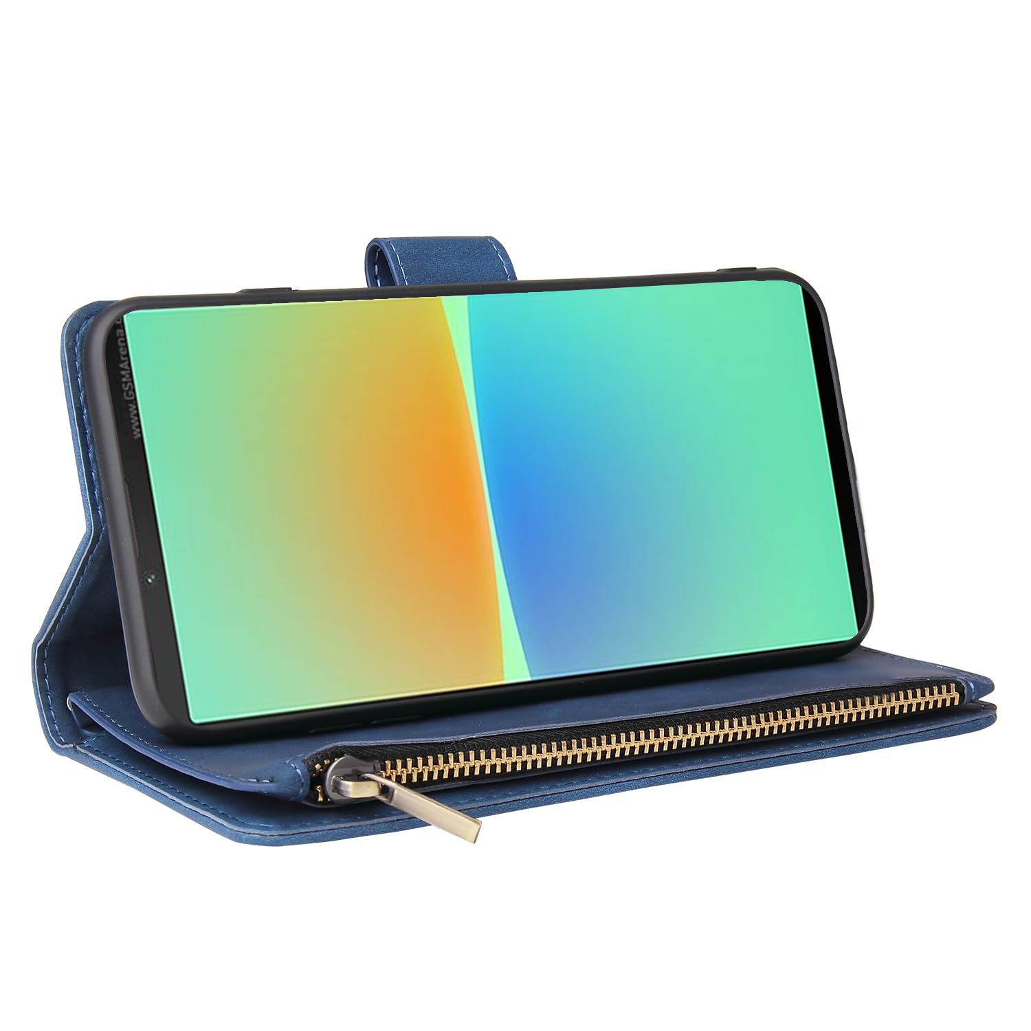 Asuwish Phone Case For Sony Xperia 10 IV Wallet Cover And Screen Protector Zipper Card Holder Slot Stand Leather Cell Accessories Protective Magnetic Flip Folio Experia 10IV 5G XQ-CC72 Women Rose Gold - View #4