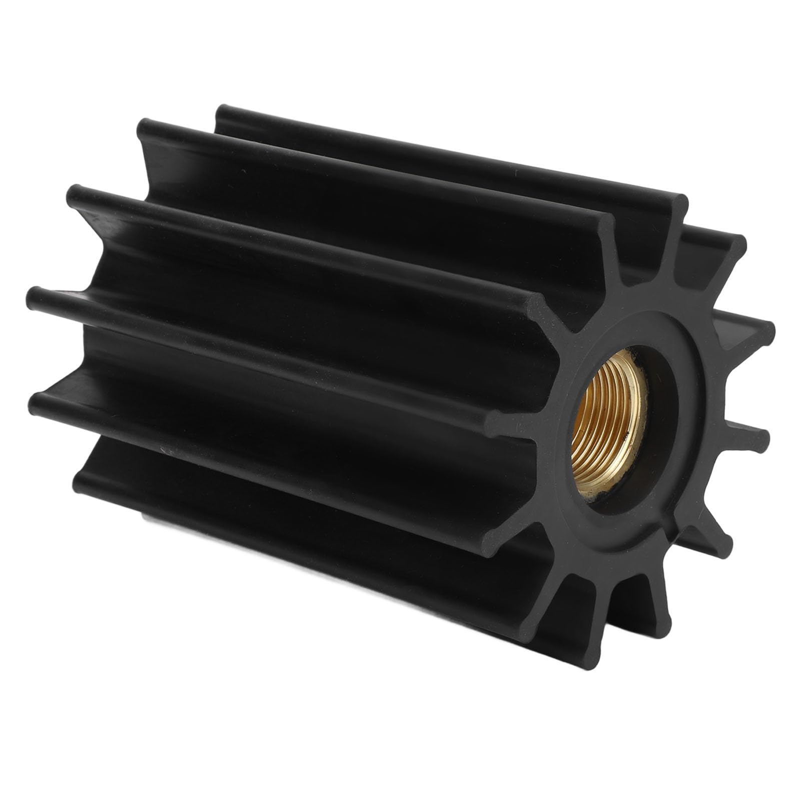SIXRUN Girante per Pompa dell'acqua a 12 Pale, Girante Marina in Gomma, Metallo, 97 Mm X 130 Mm, con Diametro Interno di 25, Flusso d'acqua Aumentato, Facile da Montare per Motore Fuoribordo F95