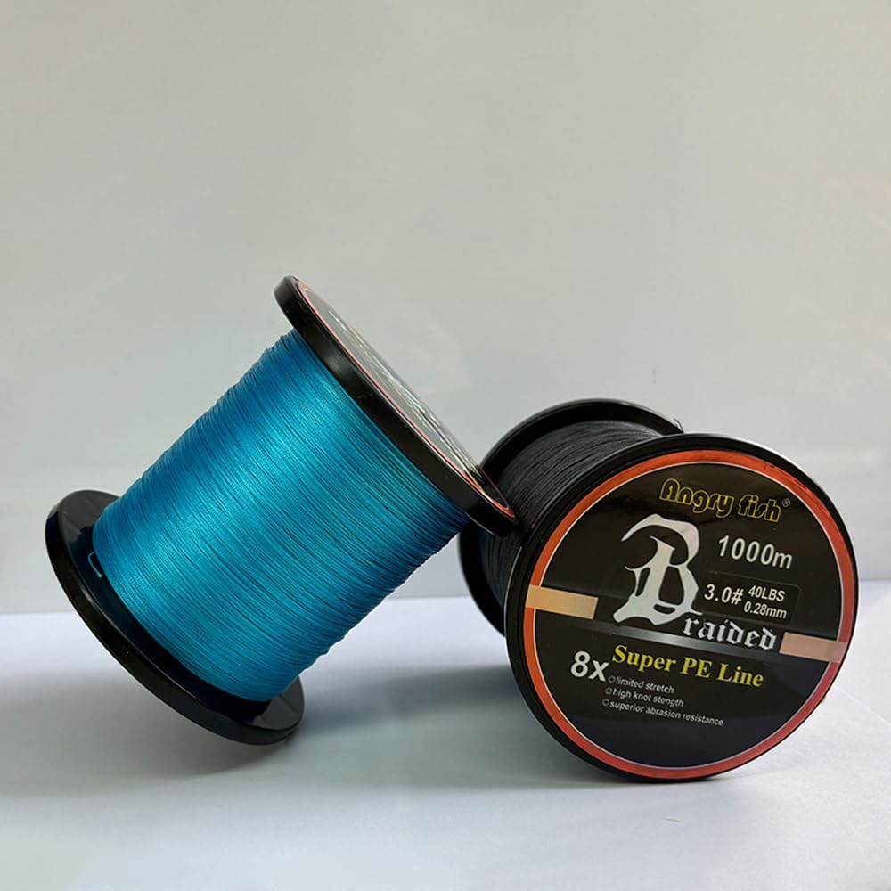 Lenza da pesca intrecciata in polietilene, 500 m, 8 fili, super resistente, resistente all'abrasione, per pesca in acqua salata e d'acqua dolce