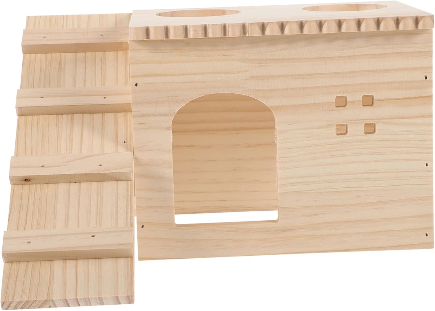 BESPORTBLE Hamster Hideout House with Ladder Natural Pet Supply for Hamster Guinea Pig and Animals Cozy Playground and Nest for Fun and Rest