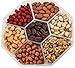 Freshly Roasted 7 Mixed Nuts Gift Tray | Healthy & Gourmet Snacks, Almonds, Pistachios, Cashews, Walnuts, Sugar Roasted Peanuts, Honey Glazed Pecans & Honey Glazed Peanuts
