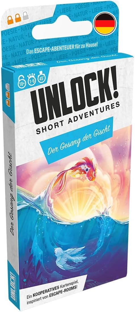 SPACE Cowboys, Unlock! Short Adventures: Der Gesang der Gischt, Familienspiel, 1-6 Spieler, ab 10+ Jahren, 40 Minuten, Deutsch