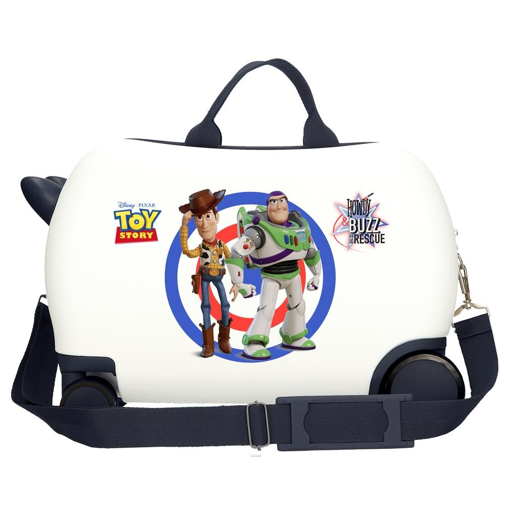 Joumma Disney Family Pixar Walizka dziecięca biała 45 x 31 x 20 cm twarda ABS 24,6 l 1,8 kg 4 koła bagaż podręczny, biała, walizka dziecięca